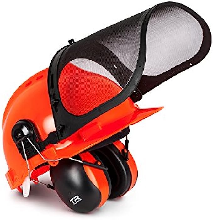TR Industrial Forestry Safety Helmet and Hearing Protection System (Orange)
